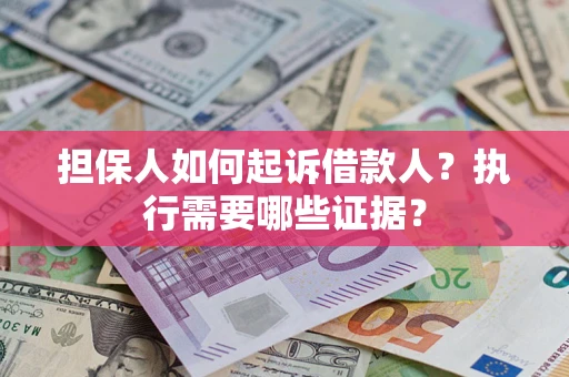 武汉担保人如何起诉借款人？执行需要哪些证据？