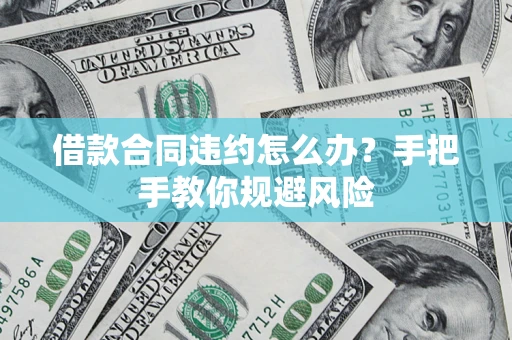武汉借款合同违约怎么办？手把手教你规避风险
