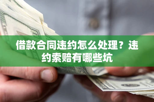 武汉借款合同违约怎么处理？违约索赔有哪些坑