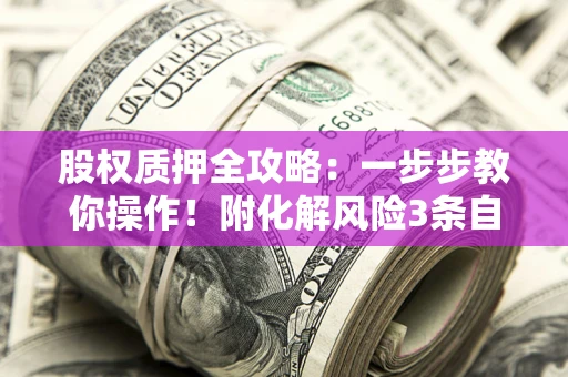 武汉股权质押全攻略：一步步教你操作！附化解风险3条自救法则