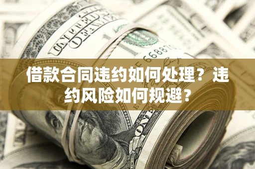 武汉借款合同违约如何处理？违约风险如何规避？