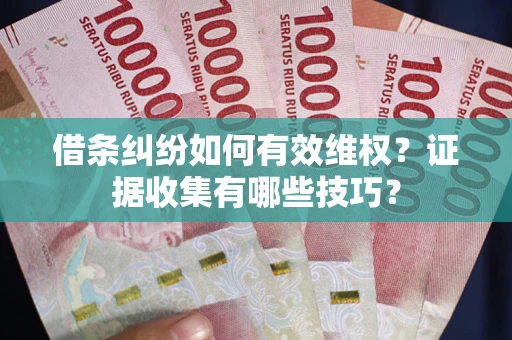 武汉借条纠纷如何有效维权？证据收集有哪些技巧？