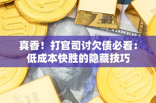 武汉真香！打官司讨欠债必看：低成本快胜的隐藏技巧
