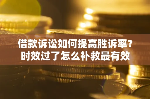 武汉借款诉讼如何提高胜诉率？时效过了怎么补救最有效