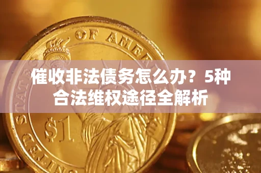 武汉催收非法债务怎么办？5种合法维权途径全解析