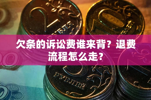 武汉欠条的诉讼费谁来背？退费流程怎么走？